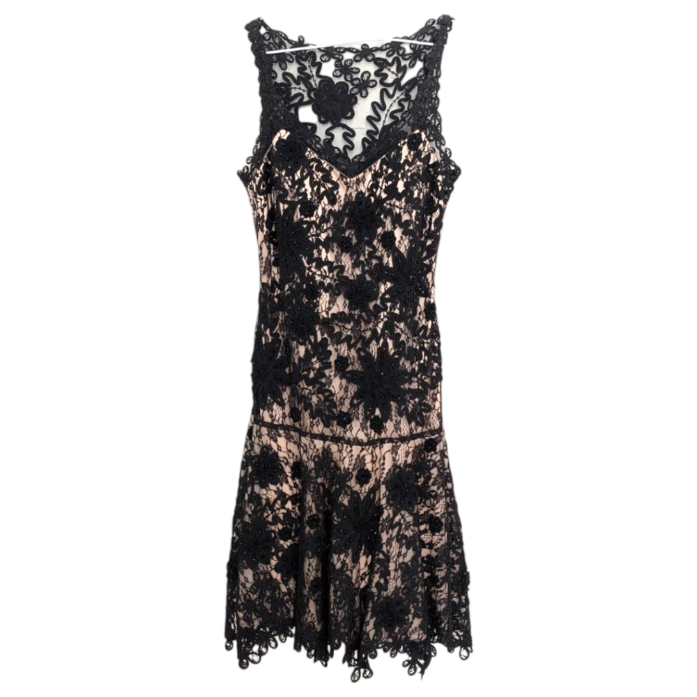 Sue Wong Nocturne Elegant Black Lace Dress 4